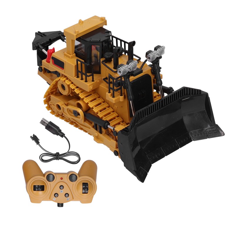 1:24 9CH TrackType Tractor Toy 2.4G Remote Control Engineering Vehicle