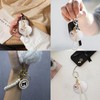 Guqqeuc Wristlet PomPom KeyChain Fluffy Keyring Pom Pom Faux Fur