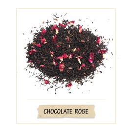 BREWIX, Chocolate Rose Loose Black Tea, (50+ Cups, 3.53oz/100g) | Valentine's | Dessert tea