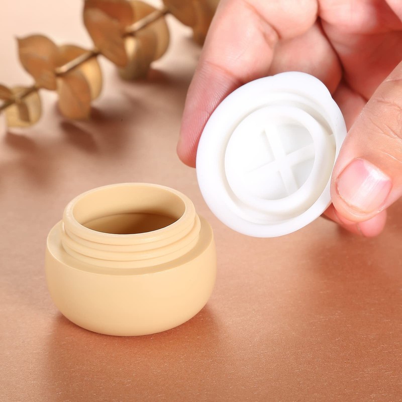 TSA Approved Travel Size Containers for Toiletries, Gemice Silicone Jars,