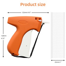 1606 Pieces Clothing Tagging Gun Kit for Clothes Labeler, Garment Price Tag Attacher Gun with 6 Steel Needles and 1600 1-in Barbs Fasteners for Fine Tagging Applications