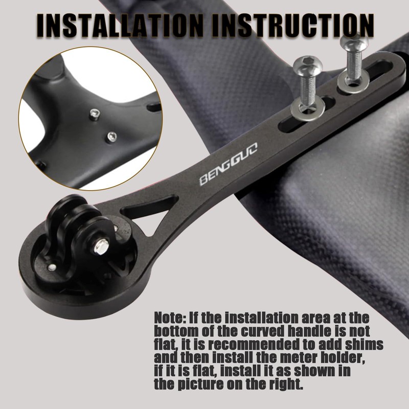 Wenbones Integrated Bicycle Computer Mount Aluminium Alloy Bicycle Mount Out