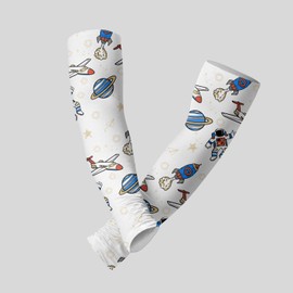 yicomon Cooling Arm Cover For Men & Women - Planet Astronaut Uv Sun Protection Arm Sleeves For Driving Golfing Fishing Cycling Hiking