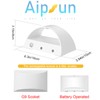 Aipsun White Battery Operated Wall Sconce 2 Packs, USB LED