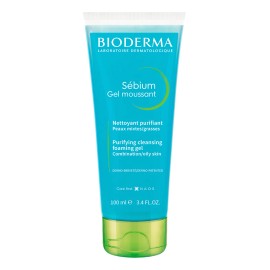Bioderma Sébium Gel Moussant Facial, Limpia y Purifica Piel Mixta, 100ml