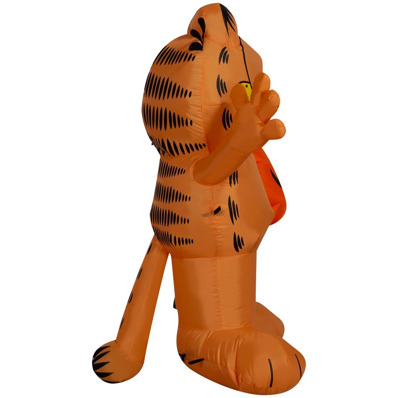 Gemmy Garfield w/JOL Pumpkin Airblown Inflatable, 3.5 ft Tall, Orange