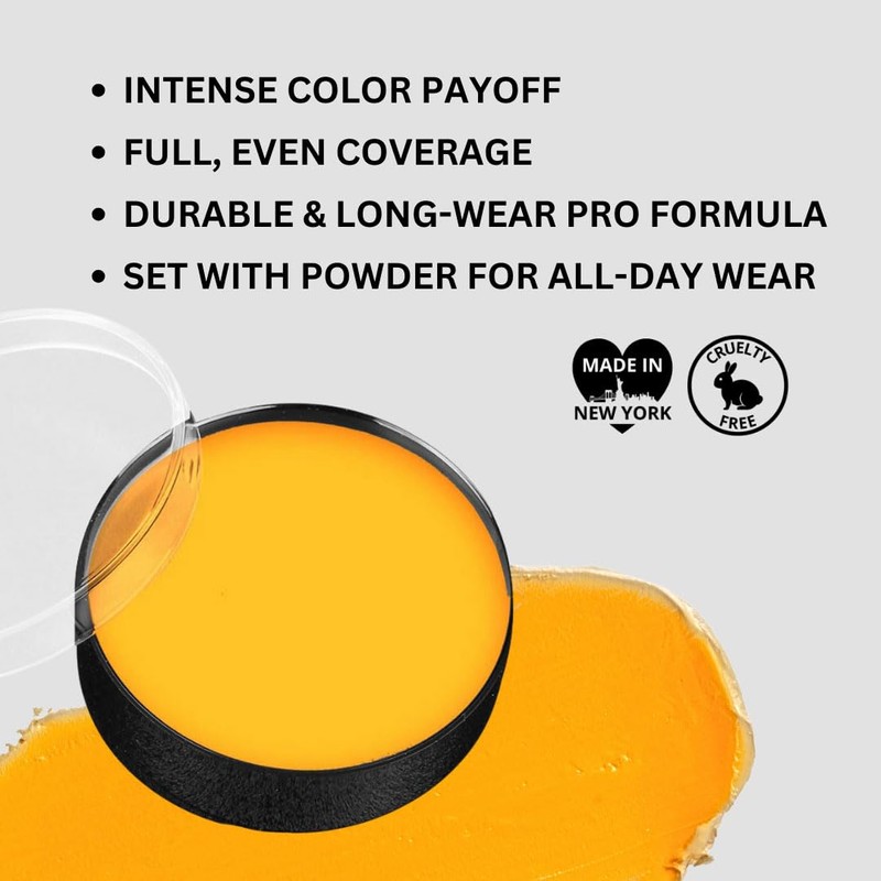 Color Cup Carded Yellow Makeup Accessory
