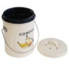 SOTECH Round Compost Bin Kitchen Garbage Can for Kitchen Counter