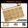 Dianrui 400 PCS Threaded Inserts, M2/ M2.5/ M3/ M4/ M5/