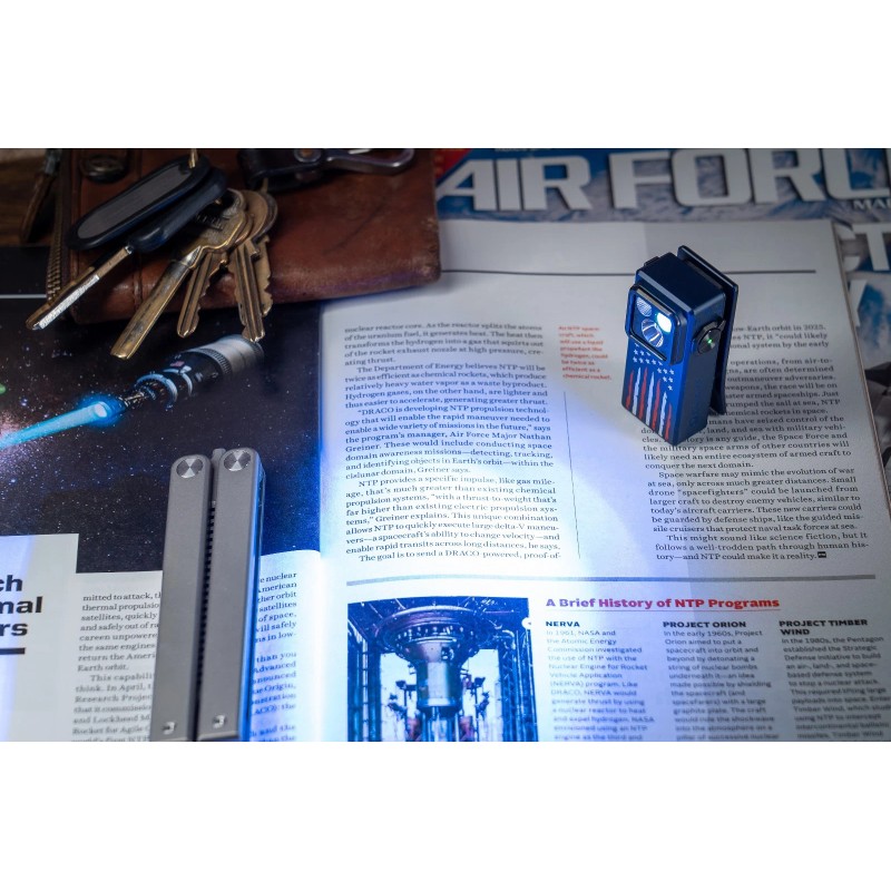 Olight Oclip Ultra Stars & Stripes Clip-On Light, Flood, Spot,