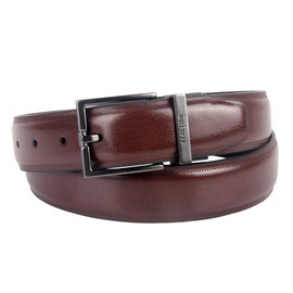 Kenneth Cole Reaction Men's Stretch Herringbone Edge Belt, Brown/Black, MD