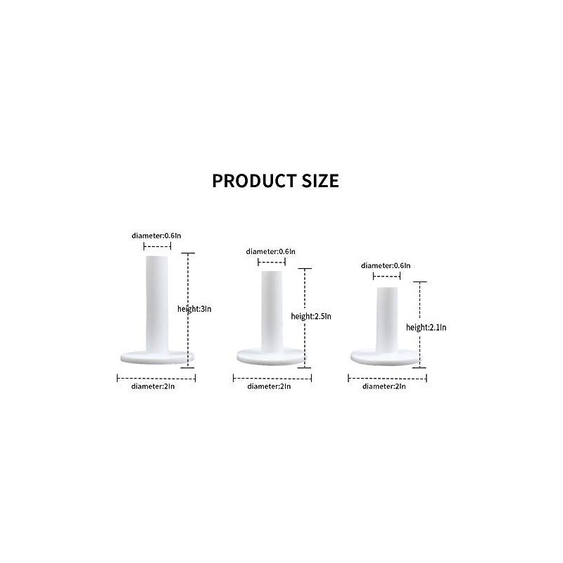 Scott Edward Golf Rubber Tees Holder 6Pcs Packed,Durable Rubber Practice
