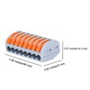 OLIREXD 222-418 Lever Wire Nut Wire, Compact Connectors, 8 Conductor