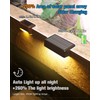 VOLISUN Solar Deck Lights ,7 Colors&Warm White Outdoor 4-Pack Waterproof