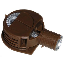 Brown Quickloc Flanged Fasteners for Face 25mm Boring Furniture Connectors (Set of 4) for Sauder/Titus