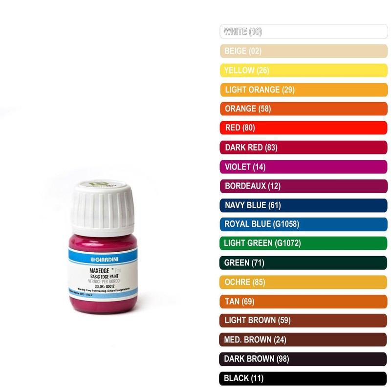 Giardini Basic Italian Leather Edge Paint, 30 mL (1oz), Red