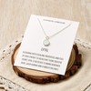 Philip Jones Silver Plated Synthetic White Opal Necklace with Quote
