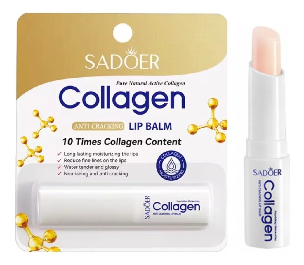 Bálsamo Labial Colágeno 10x - Antigrietas E Hidratante 1pc