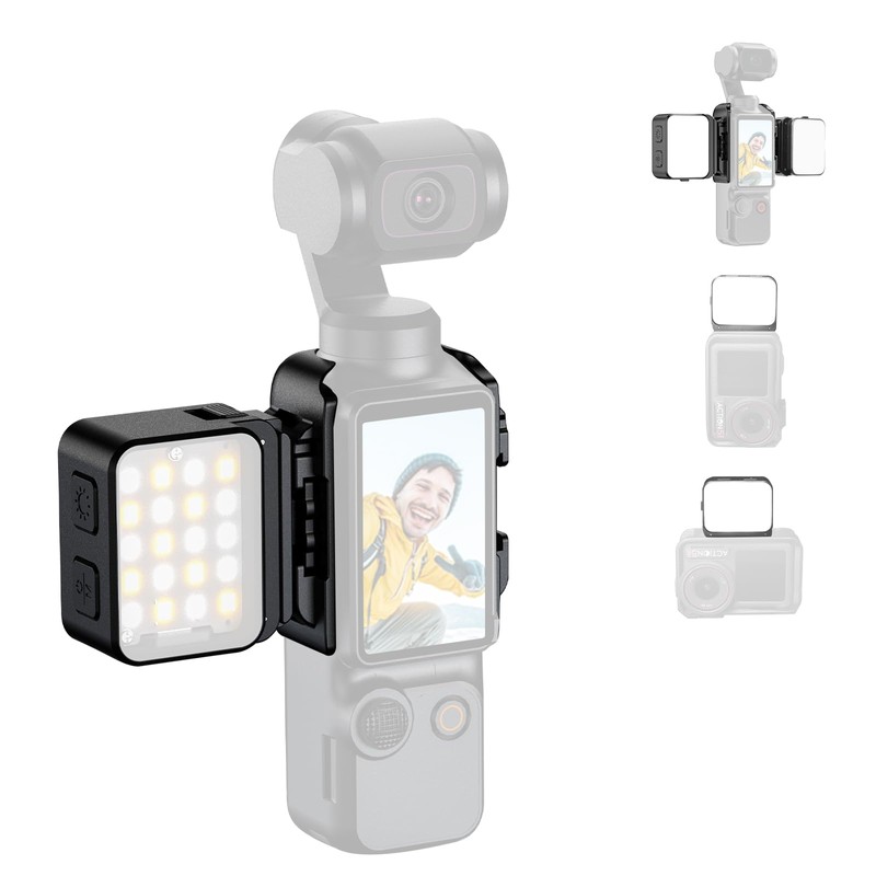Mini Light for Action Camera, Osmo Pocket 3 LED Fill