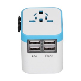 International Power Adapter Travel Plug with 4 USB Ports for      CN