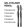 Erinde 2PCS Waterproof Gel Eyeliner Pencil, Glide on Smooth Eyeliner