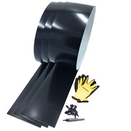 EAGLE 1: 26 Gauge General Use or Roofing Flashing Rolls (3 Pack) - DIY or Contractors (Ten FT in Length, Multiple Sizes in Listing) (Black, 2in. x 10ft.)