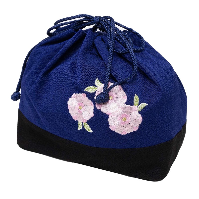 Kyoetsu Women's Hakama Drawstring Cherry Blossom Pattern Graduation Hakama Kimono,