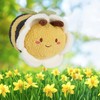 Bee Plush Toy, 30cm Stuffed Animal Throw Plushie Doll, Soft