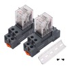 TWTADE 2PCS AC 110V/120V Relay 10A Electromagnetic Power Coil Relay