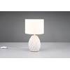 Reality Leuchten Melva R51771031 Table Lamp, Ceramic Base Matte White,