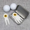 Azeeda 'Sunflower' Golf Divot Tool/Repair Fork Gift Set (GO00028097)