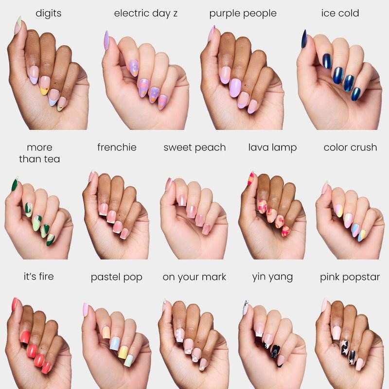 Digi Short Press On Nail Collection - Nail Kit &