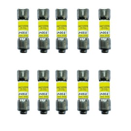 10-Pack New LP-CC-2 LP-CC-2A LP-CC 2A 600Vac Time Delay Fuse Compatible with BUSSMANN LP-CC-2 Low-Peak Class CC Fuse 2A LP-CC-2