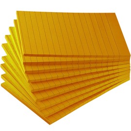 3.9 x 5.9 inches (10 x 15 cm), 9 books x 46 sheets (9 colors to choose from), orange, large, ruled, sticky notes, sticky notes, fashionable
