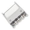 Electric Bass Bridge Replacement 4 Strings Height Adjustable Zinc Alloy