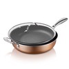 Gotham Steel Sauté Pan with Lid – 5.5 Quart Multipurpose