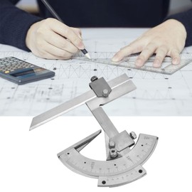 Universal Bevel Protractor, Stainless Steel Angle Protractor 0-320° Precision Angle Measuring Ruler Tools
