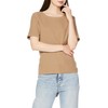 Angrid Women's Ca Layered Design Telecom Tee, brown (mocha)