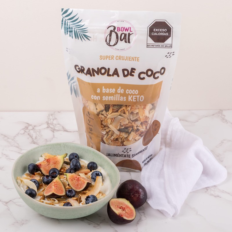 BOWL BAR | Granola De Coco 100% natural, vegana, Keto,