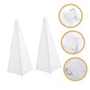 KICHOUSE 2pcs Speaker Stand Covers White Reusable Speaker Holder Stage
