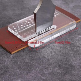 Leather Craft Punching Tools Leather Stitching Aid Plate Perforation and Protecting Leather Surface Leathercraft