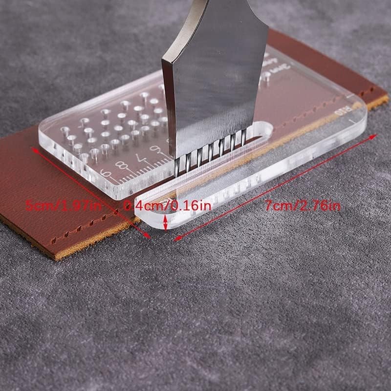 Leather Craft Punching Tools Leather Stitching Aid Plate Perforation and
