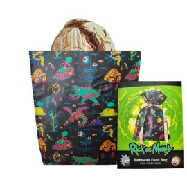 Rick & Morty Beeswax Bags for Food, Baked Goods, Fruits and Vegetables, Reusable Bags for Fresh Food, 100% Natural, Environmentally Friendly Storage (Allis, 30 x 32 cm)