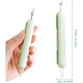 2 in 1 Needle Threader Seam Ripper Needle Threaders, 3Pcs Needle Threader and Seam Rippers, DIY Sewing Needle Threading and Seam Rippers,Sewing Seam Rippers, Thread Seam Ripper, Needle Threading