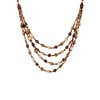 MINACHI Vintage Retro Wooden Beaded Multi Layered Long Necklace with