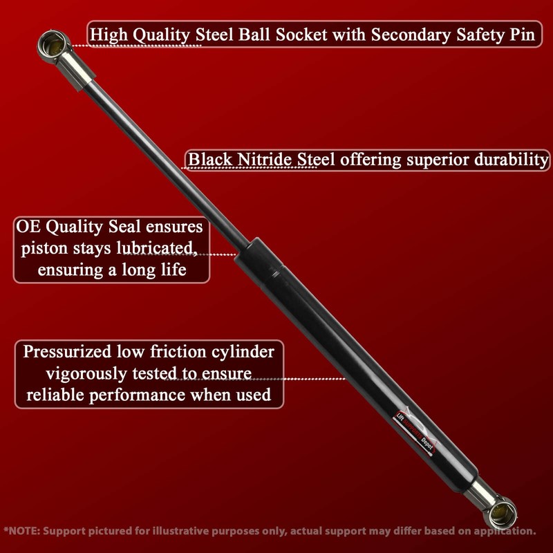 Lift Supports Depot Qty (2) 10mm Steel Socket End Lift