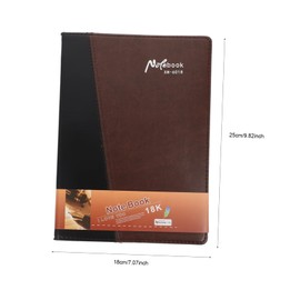 Operitacx 1pc Notebook Creative Notepad Practical Students Notepad Practical Notepad Blank Notepad Students Diary Office Stationery Students Stationery Office Supply Imitation Leather