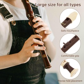 Recorder Instrument for Adults Beginner, Baroque fingering B Key Soprano Plastic Recorder, Musical Instruments Flute Instrument, 8 Holes Baroque Soprano British Style Recorder With Cleaning Tool