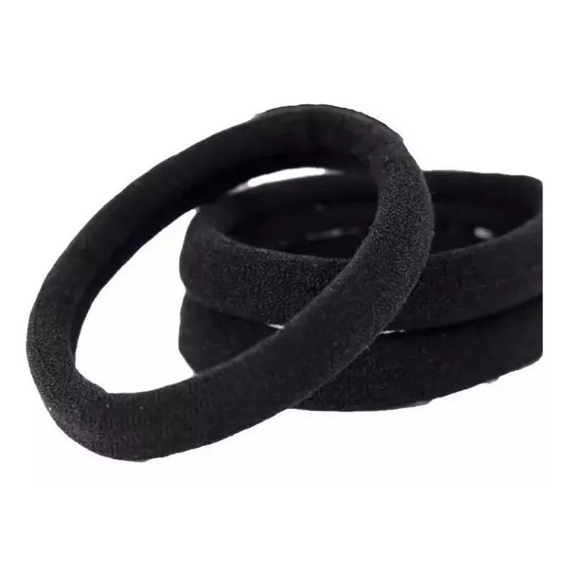 RIVERSOFY 72 Ligas Para El Cabello, Tamaño Mediano, Negro O