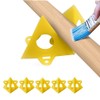POFET Yellow Cone Canvas and Paint Triangle Stands Cabinet Door